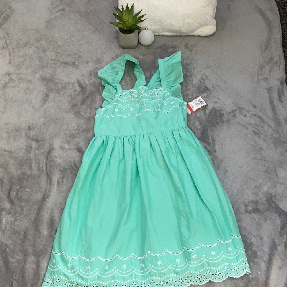 Teal short sleeve dress